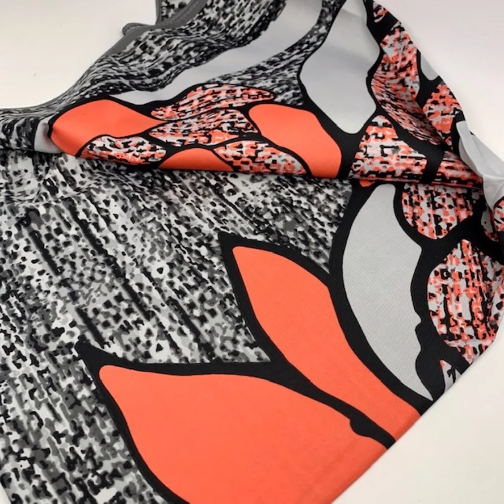 NWT 100% PURE SILK PRINT SCARF BIG STOLEN SHAWL